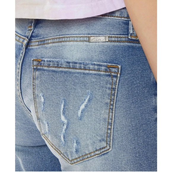 KanCan Euphoria High Rise Distressed Ripped Boyfriend Jeans Size 7/27 - Picture 7 of 10